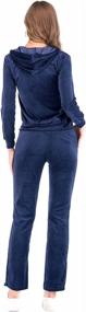 img 2 attached to Velour Tracksuit Set With Hoodie And Sweatpants By SAYFUT: Ideal Sweatsuits For Jogging And Casualwear
