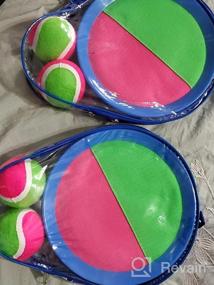 img 6 attached to Fun In The Sun: AppleRound Toss And Catch Ball Set For Kids - Perfect For Beach Or Backyard Fun!