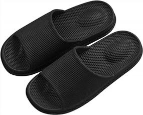 img 3 attached to Massage Foam Bathroom Slippers Non-Slip Spa Shower Sandal For Mens/Womens