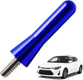 img 4 attached to JAPower 2-Inch-Blue Replacement Antenna for Scion tC 2002-2021 - Enhances Car Aesthetics and Ensures Optimal Signal Reception