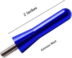 img 3 attached to JAPower 2-Inch-Blue Replacement Antenna for Scion tC 2002-2021 - Enhances Car Aesthetics and Ensures Optimal Signal Reception