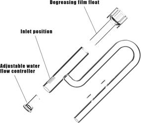 img 1 attached to 🌸 Efficient Mini Glass Lily Pipe Skimmer: Ideal Inflow for Mini and Nano Tanks