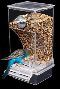 img 4 attached to 🐦 NINGVIHE Automatic Bird Feeder for Parakeet Canary Cockatiel Finch - No Mess Bird Cage Accessories