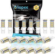 🔆 alopee 921 led bulb bright warm white - t10 led bulb 42smd 3014chip for rv led lights interior - pack of 20 логотип