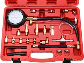 img 4 attached to BTSHUB Fuel Injector Pump Pressure Tester Gauge Hand Tool Set - 0 to 140 PSI