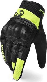 img 4 attached to 🧤 INBIKE Touchscreen Motorcycle Gloves for Men and Women: Green L