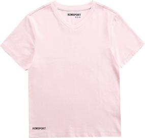 img 4 attached to KOWSPORT T Shirt Classic V Neck Girls Boys' Clothing via Tops, Tees & Shirts