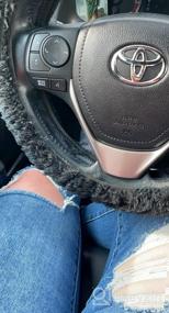 img 7 attached to Upgrade Your Car With Zone Tech'S Plush Black Sheepskin Steering Wheel Cover For Maximum Comfort And Protection