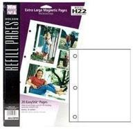 📸 3 pack of easystik self-adhesive 20 refill pages by holson-burnes - xl white 'magnetic' pages - stick pinnacle photo - 8.5x11 size - product code: 8643096 logo