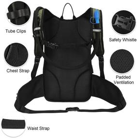 img 2 attached to Optimized Insulated Hydration Backpack | Lightweight Day Pack for Hiking, Running, Cycling | Includes 3L BPA-Free Water Bladder