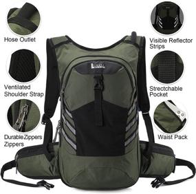 img 3 attached to Optimized Insulated Hydration Backpack | Lightweight Day Pack for Hiking, Running, Cycling | Includes 3L BPA-Free Water Bladder