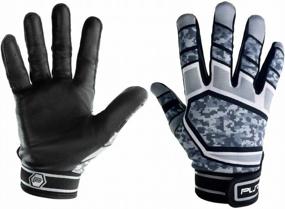 img 3 attached to Leather Palm Adult Baseball & Softball Grip Batting Gloves - Adjustable Wrist, Durable, Second Skin Fit Glove By Pure Athlete