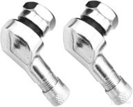 🔧 2pcs 90 degree angled tire valve caps: universal extenders for car, motorcycle, bike, and scooter логотип