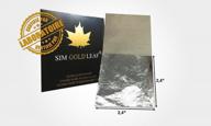 🥈 high-quality genuine silver leaf sheets, 20 sheets, 2.4x2.4 inches (6x6cm) - edible silver for professionals logo