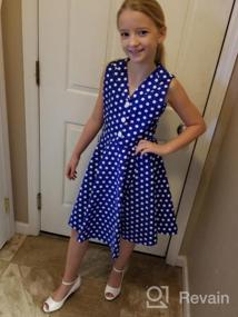 img 5 attached to BlackButterfly Kids 'Holly': Vintage Polka Dot 50's Girls Dress in Classic Style