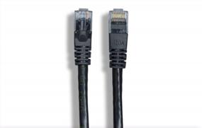 img 3 attached to 10-Pack CAT. 6 Unshielded Ethernet Cable, 4 Twisted Pairs 24 AWG 10G Bandwidth Up To 550 MHz RJ45 Connector For Routers/Patch Panels/Modems/Switches (Black, 1 Foot)