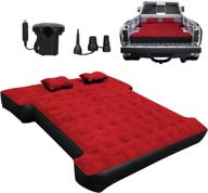 🚚 umbrauto inflatable truck bed air mattress for short full size truck beds (5.5-5.8ft) with pump & carry bag - ideal for outdoor use логотип