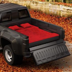 img 2 attached to 🚚 Umbrauto Inflatable Truck Bed Air Mattress for Short Full Size Truck Beds (5.5-5.8ft) with Pump & Carry Bag - Ideal for Outdoor Use