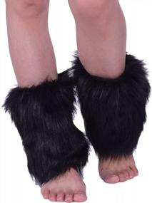 img 3 attached to Nanxson Womens Fur Leg Warmer Winter Short Boot Cuffs Covers Sleeves TTW0071