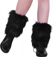 nanxson женские меховые гетры зимние короткие сапоги манжеты чехлы рукава ttw0071 логотип