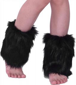 img 2 attached to Nanxson Womens Fur Leg Warmer Winter Short Boot Cuffs Covers Sleeves TTW0071