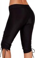 high waist plus size swim capris for women - xakalaka long board shorts in s-xxxl sizes logo