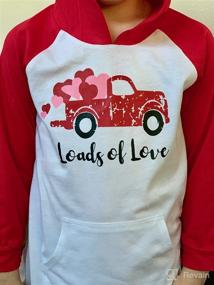 img 1 attached to 🚚 Loads of Love Vintage Truck Toddler Kids Unisex Valentine's Day Shirt by Bump Beyond Designs - Perfect Gift!