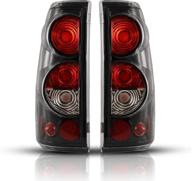 🚗 nixon offroad led tail lights for chevy silverado 1500 2500 3500 1999-2006 / gmc sierra 1500 2500 3500 1999-2002 - glossy black/clear lens rear lights assembly replacement логотип