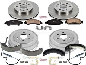 img 1 attached to 🔘 Enhanced Power Stop KOE15238DK Autospecialty Brake Kit - OE Brake Drums & Ceramic Pads