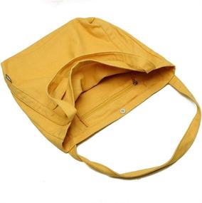 img 1 attached to Canvas Shoulder Lightweight Handbags School Women's Handbags & Wallets for Hobo Bags