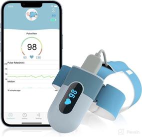 img 4 attached to Baby Sleep Monitor with Heart Rate and Movement Tracking, Wearable Foot Monitor with Bluetooth and Free APP, Baby Safety Device for 0-36 Month Olds