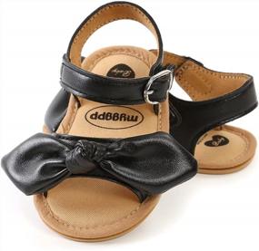 img 4 attached to Soft Non-Slip Rubber Sole Sandals For Infant Baby Boys And Girls - Ideal For Summer, Walking, And First Steps