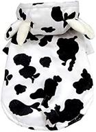 🐮 woo woo pets pet costume cow outfit - fun and cozy apparel for dogs and cats in winter logo