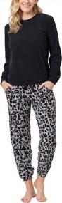 img 4 attached to Warm Winter Fleece Pajamas For Women - Cozy Pullover Top PJs By PajamaGram