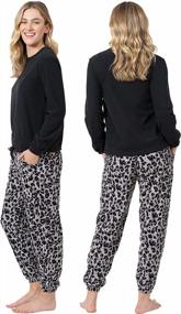 img 3 attached to Warm Winter Fleece Pajamas For Women - Cozy Pullover Top PJs By PajamaGram