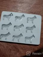 img 1 attached to Silicone French Bulldog Dog Shape Ice Cube Tray And Treat Mold, 9 Cavities review by Fritz Marrero