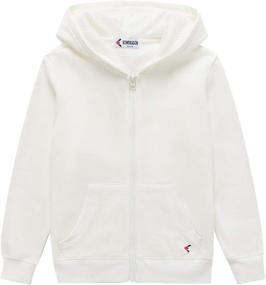 img 4 attached to KOWDRAGON Sweatshirt: Boys' Classic Lounging Full Zip Hoodie & Sweatshirt in Fashionable Style