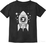 🚀 space rocket birthday toddler t-shirt - perfect gift for 3-year-olds & infants логотип