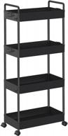 4 tier rolling storage cart: perfect for kitchen, bathroom & laundry room organization - solejazz логотип