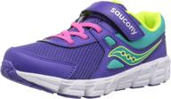 👟 saucony girls vortex silver coral athletic shoes for girls логотип