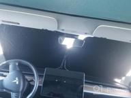 img 1 attached to Motrobe Tesla Model Y Glass Roof Sunshade Front & Rear Top Windows Sun Shade Won'T Sag With Skylight Reflective Covers Black Set Of 4 review by Jeffrey Dunn
