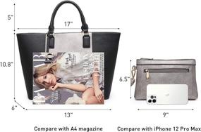 img 2 attached to 👜 MKP Women's Handle Satchel Handbags: Shoulder Bags, Wallets, and Satchels