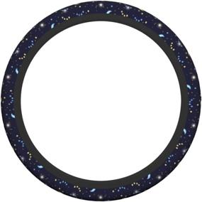 img 3 attached to Ultimate Starry Moon Steering Wheel Cover for Cars and SUVs – Non-Slip Neoprene Universal Fit for Men and Women – Stylish Accessories for Decorative Upgrade – 15 Inch