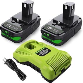 img 4 attached to Bonacell 2Pack 3.0Ah Replacement Battery And Charger Combo For Ryobi 18V - Compatible With ONE+ P102 P103 P104 P105 P107 P108 P109 P190 P191 P122 Tools