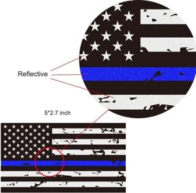 img 3 attached to Reflective Tattered Stickers American Enforcement Exterior Accessories