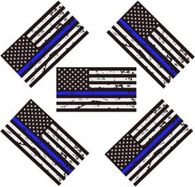 img 4 attached to Reflective Tattered Stickers American Enforcement Exterior Accessories