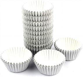 img 3 attached to Get Creative In The Kitchen With Eoonfirst'S 300-Pack Mini Foil Metallic Cupcake Liners In Light Grey