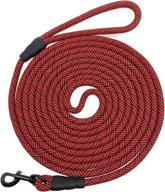 mycicy long rope leash for dog training 8, 12, 15, 22, 30, 36, 50, 60, 80, 100ft check cord recall agility lead tie-out dog line for large medium small dogs, great for outdoor, camping, or backyard logo