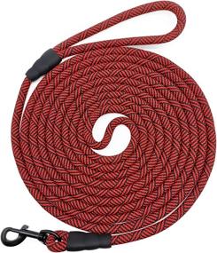 img 4 attached to Mycicy Long Rope Leash For Dog Training 8, 12, 15, 22, 30, 36, 50, 60, 80, 100Ft Check Cord Recall Agility Lead Tie-Out Dog Line For Large Medium Small Dogs, Great For Outdoor, Camping, Or Backyard