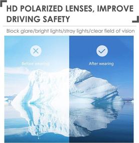 img 2 attached to 🕶️ Polarized Sunglasses Prescription Eyeglasses Black Upgrade: Enhanced Eye Protection and Style